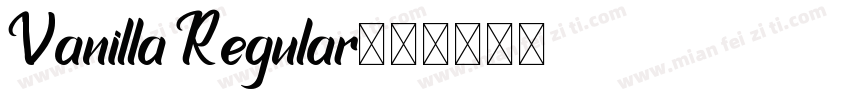 Vanilla Regular字体转换